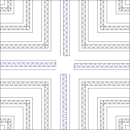 (image for) Keys and Triangles_Border and Corner-L05584