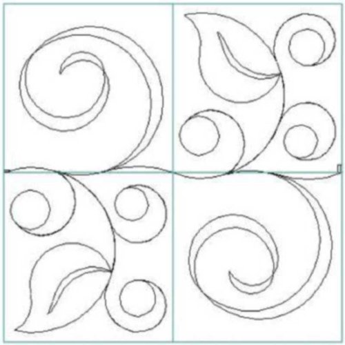 (image for) Leaf and Curl Block p2p E2E-L02648*