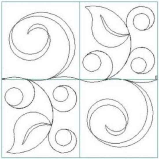 (image for) Leaf and Curl Block p2p E2E-L02648*