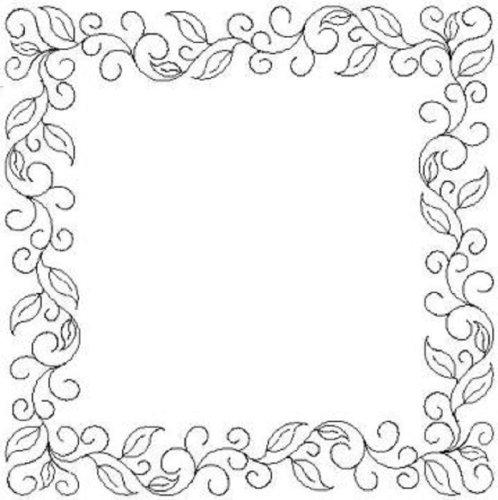 (image for) Leaf and Curl Border and Corner-L01418*