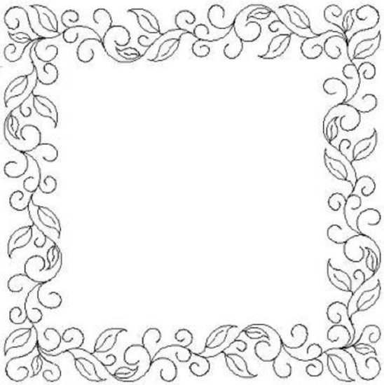 (image for) Leaf and Curl Border and Corner-L01418*