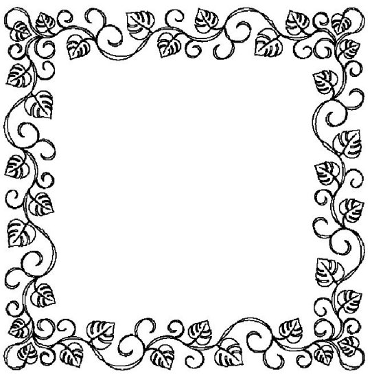 (image for) Leaf and Ribbon border and corner_2-L00568