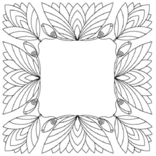 (image for) Lotus Blossom_border and corner-L00433