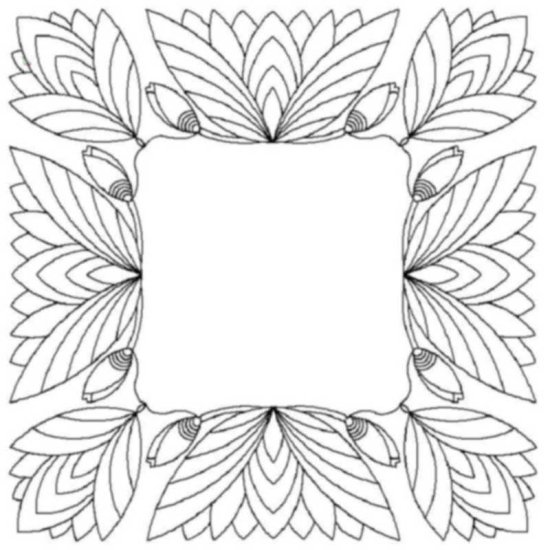 (image for) Lotus Blossom_border and corner-L00433