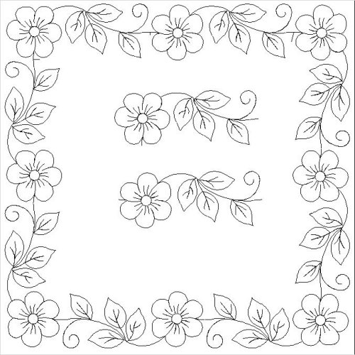 (image for) Louises Posies Border and Corner-L05042*