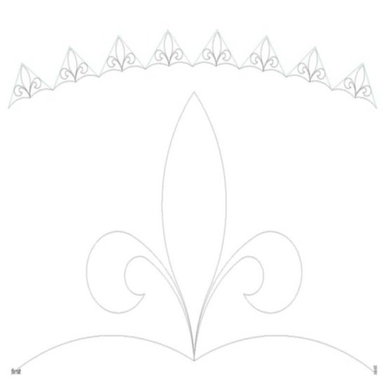 (image for) Mardi Gras_Curve Fleur de Lys_Triangle-L01235