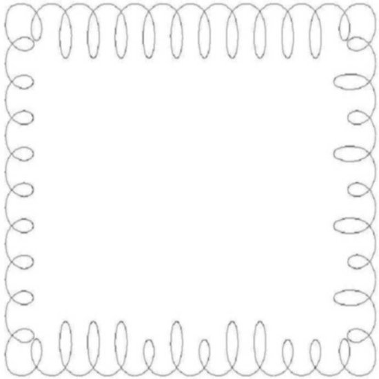 (image for) Narrow Loop Border and Corner-L02372*