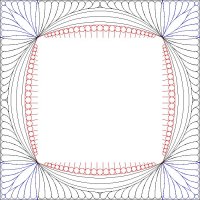 (image for) Pats Feather Border and Corner-L06579