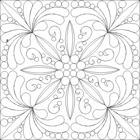 (image for) Pearls and Feathers_16 Blade Dresden block-L05603