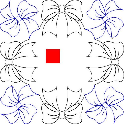 (image for) Pretty Bow_Border and Corner-L06173