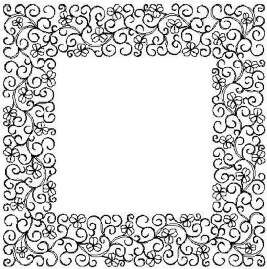 (image for) Shamrock and Ribbons_wide_border and corner-L00621