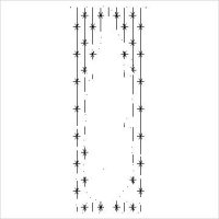 (image for) Smaller Tall Trim the Tree Background with No Sew-L04782*