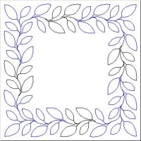 (image for) Simple Leaf Border and Corner 1-L04678*