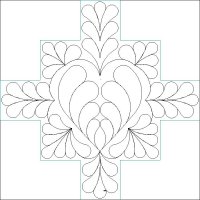 (image for) Single Irish Chain_Feathers and Heart_main block-L06156