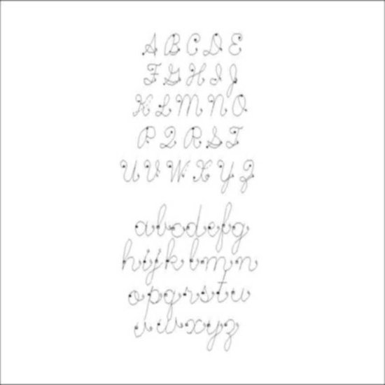 (image for) Single line Cursive alphabet-L00784