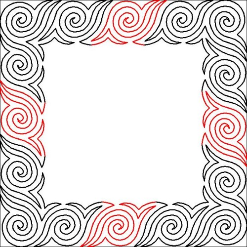 (image for) Snail Swirl_Border and Corner-L06746