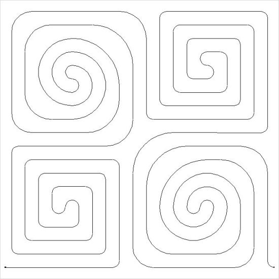 (image for) Spiral Squares and Circles E2E-L04947*