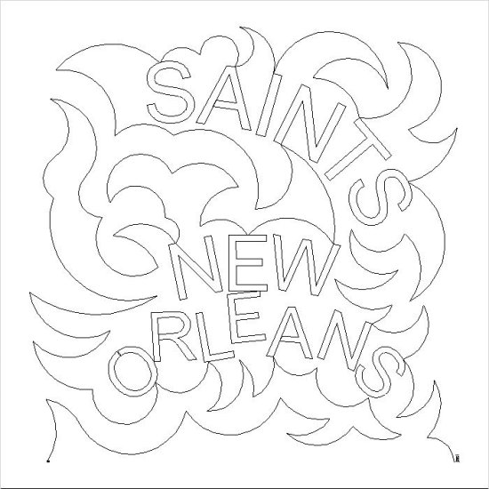 (image for) Sports Meander_New Orleans Saints-L06016