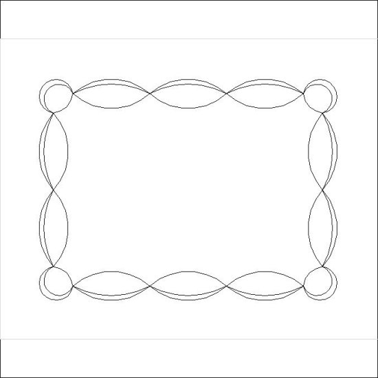 (image for) Sunshine and Shadow Narrow Border and Corner-L01875*