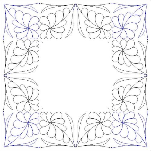 (image for) Teddys Flower Border and Corner_2-L04098