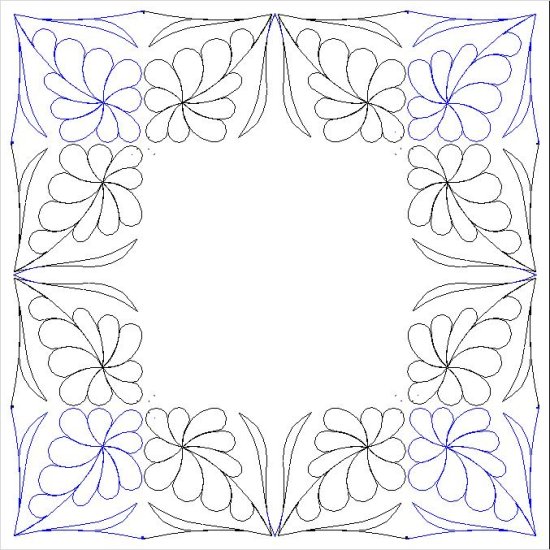 (image for) Teddys Flower Border and Corner_2-L04098