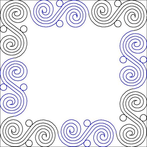 (image for) Twilight Spirals_Border and Corner-L05694