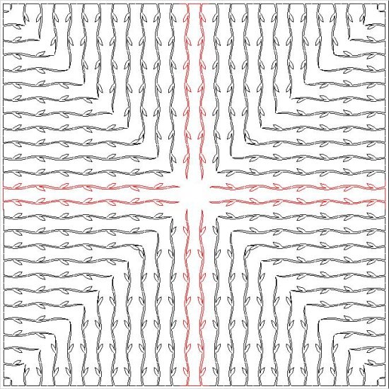 (image for) Vines Border and Corner-L05117*