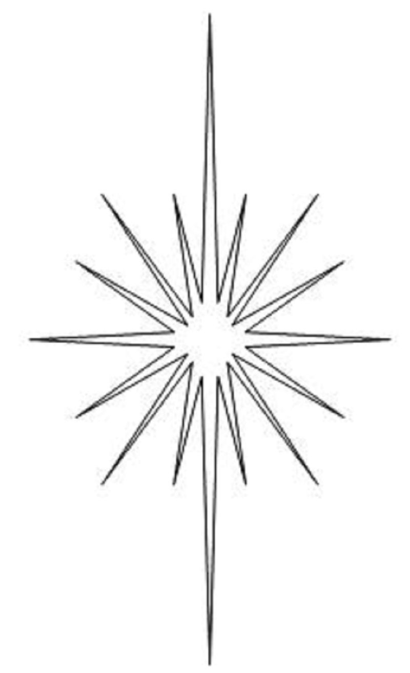 Printable Bethlehem Star Printable - Bethlehem%20Star L00297 
